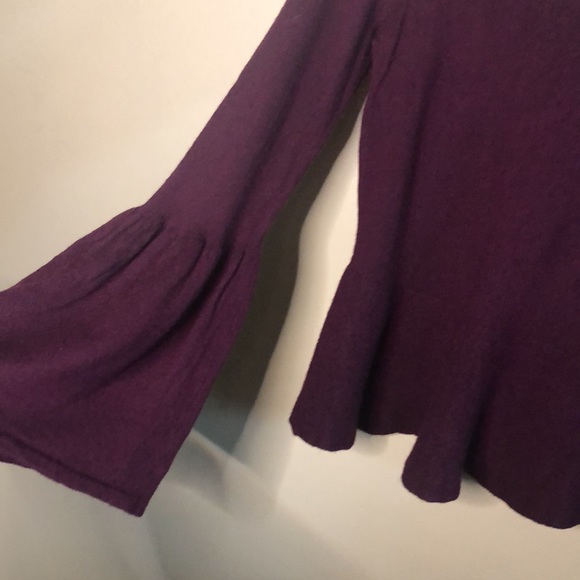 Nanette lepore merino wool peplum flare sleeve - Picture 2 of 4